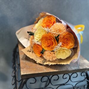 ソープフラワー　ローズブーケOrange