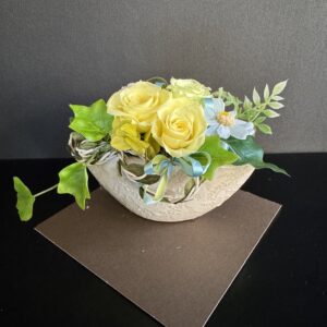 プリザーブドフラワー　イエローグリーン
